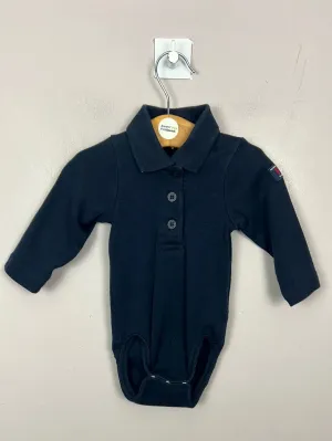 Polarn O. Pyrey Navy Polo Bodysuit 2-4m