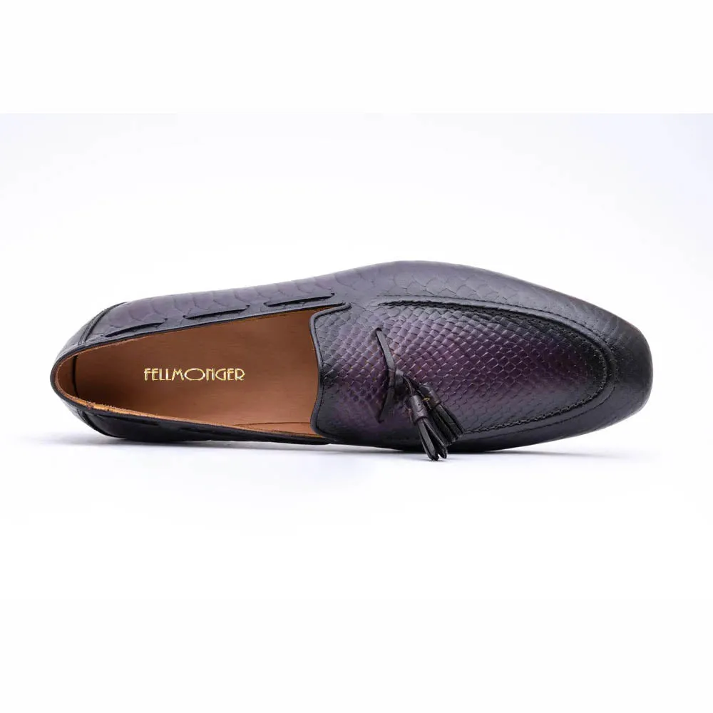 Purple Patina Python Tassel Loafer