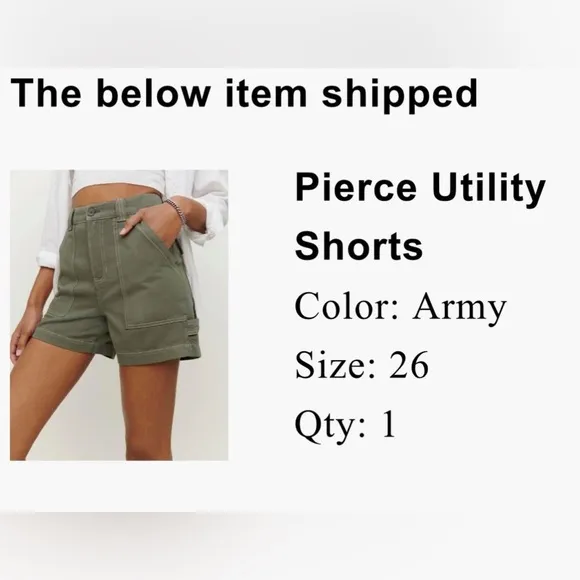 Reformation Pierce Utility Shorts ✨NWT✨