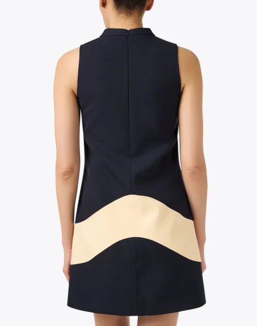 Regata Navy and Beige Shift Dress