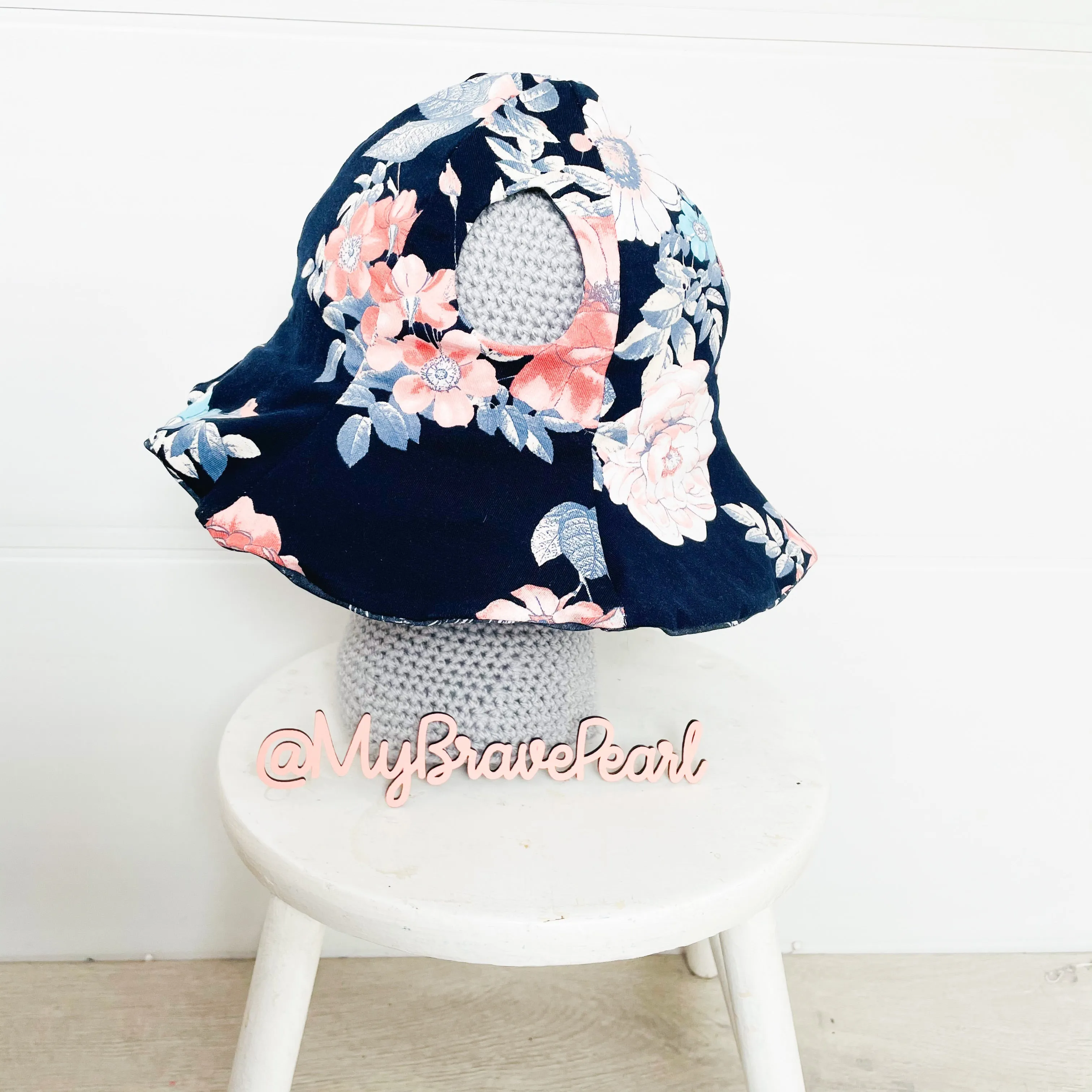 Reversible Ponytail Petal Sun Hats