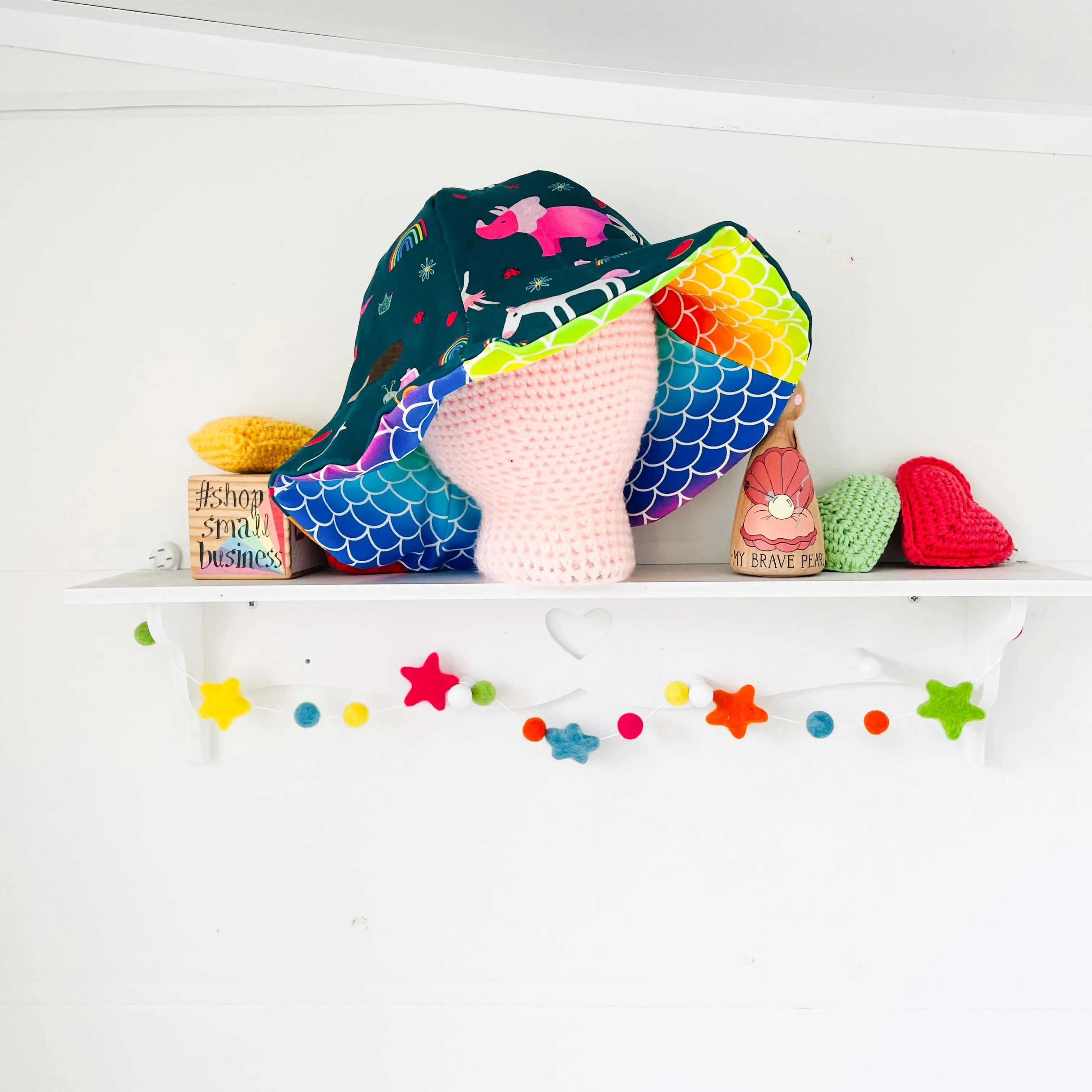 Reversible Ponytail Petal Sun Hats