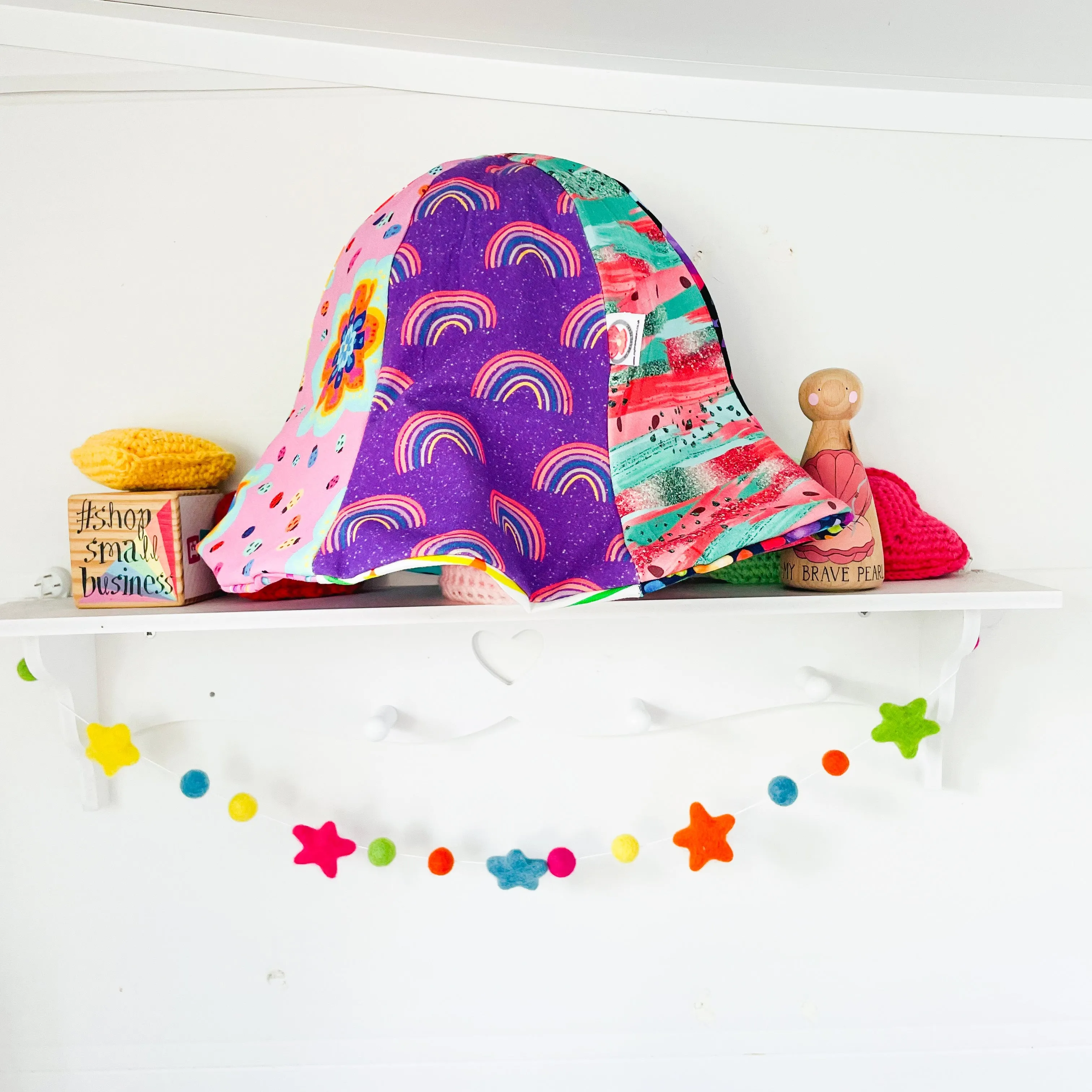 Reversible Ponytail Petal Sun Hats
