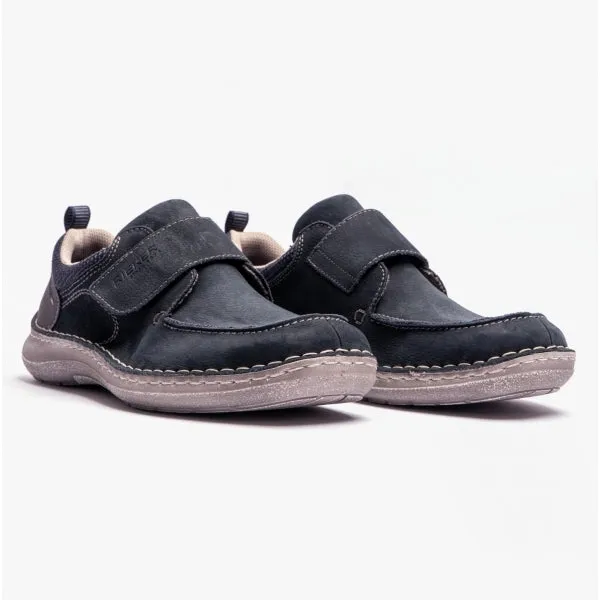 Rieker 03058-14 Mens Touch Fasten Shoes Blue