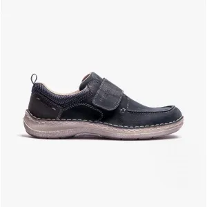Rieker 03058-14 Mens Touch Fasten Shoes Blue