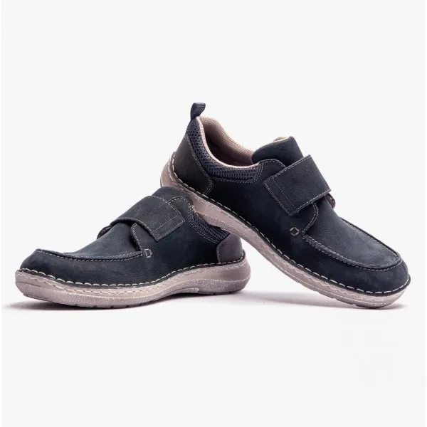 Rieker 03058-14 Mens Touch Fasten Shoes Blue