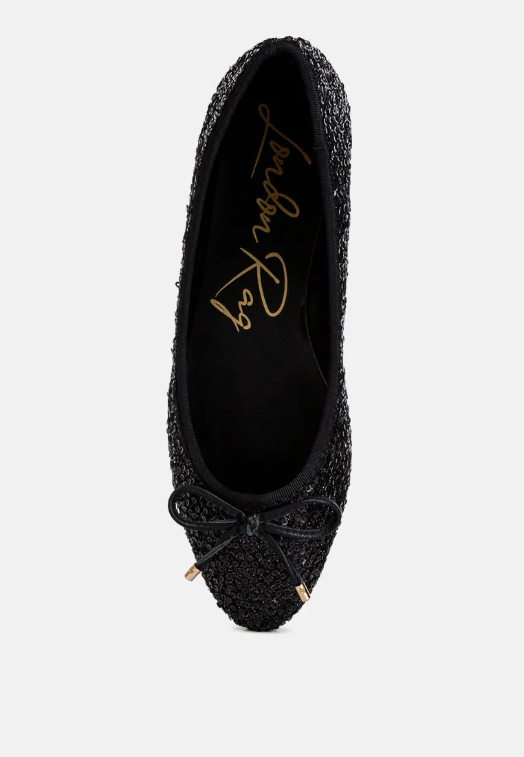 Ringo Sequin Embellished Ballet Flats By RAG