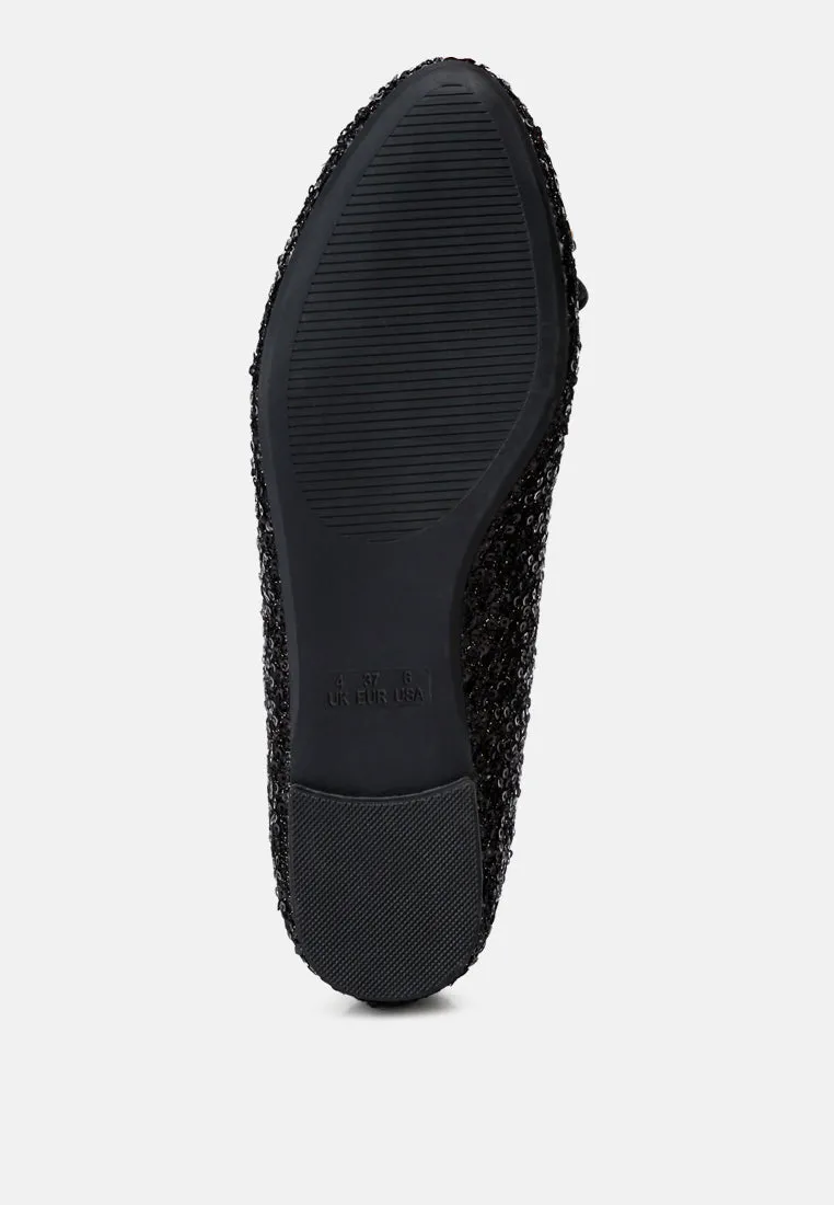 Ringo Sequin Embellished Ballet Flats By RAG