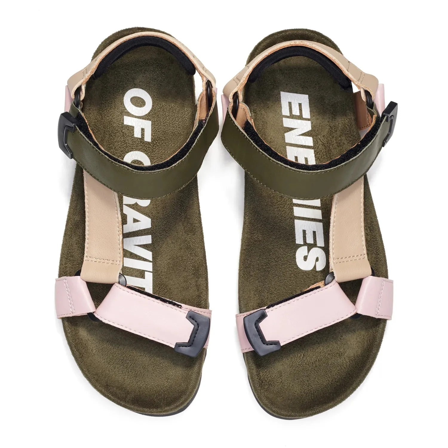 Rollie Tooth Wedge Sandal Blush Camo