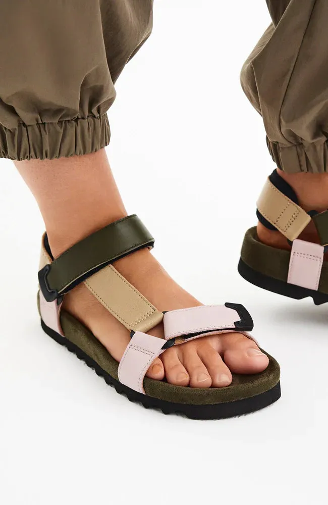 Rollie Tooth Wedge Sandal Blush Camo