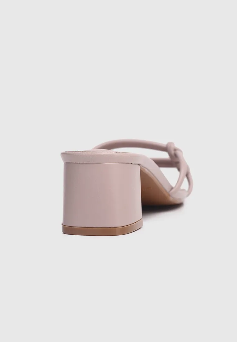 Rosetta Knotted Heels (Pale Red Violet)
