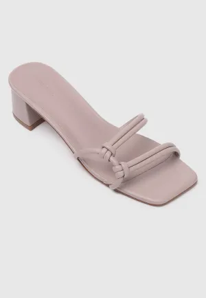 Rosetta Knotted Heels (Pale Red Violet)