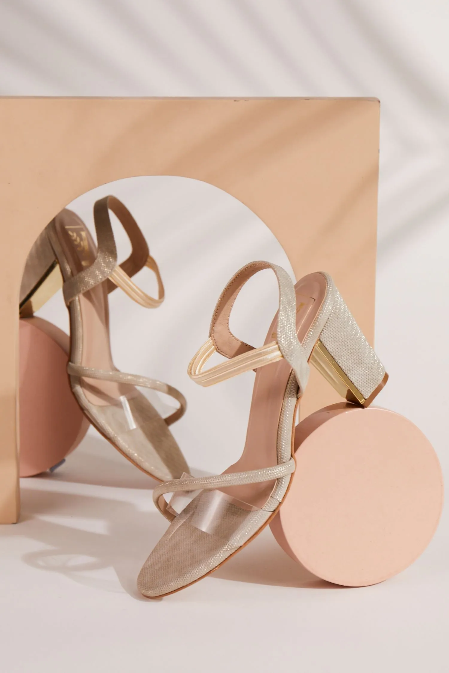 Sabrina Gold Heels