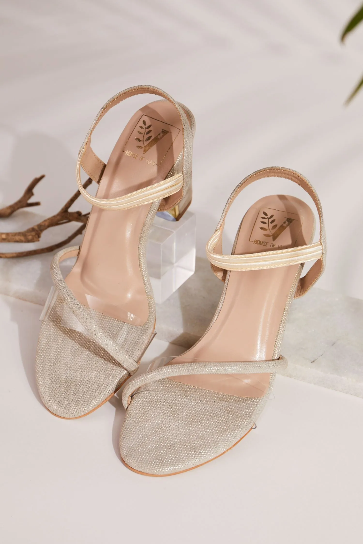 Sabrina Gold Heels