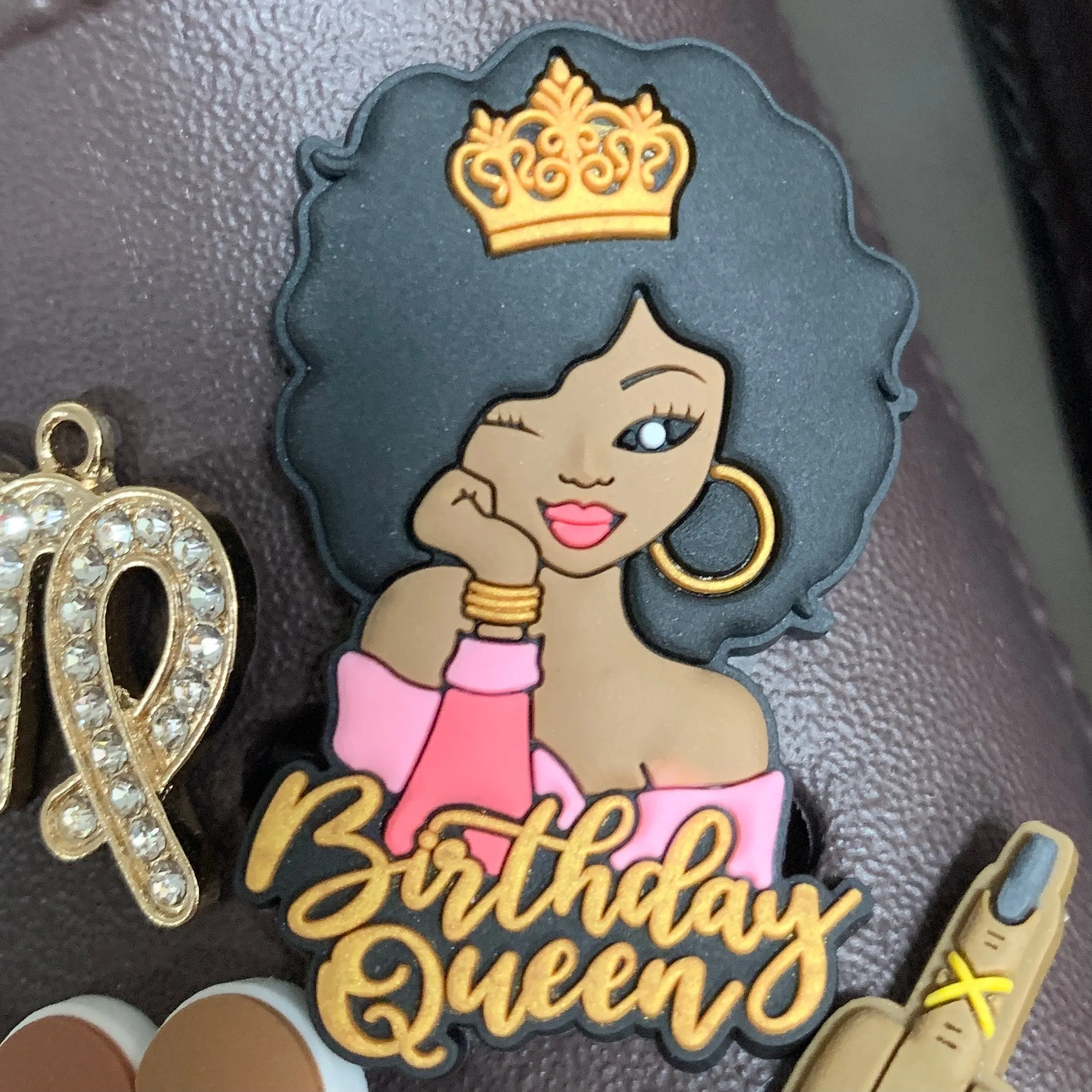 SHOE CHARMS - WINK WINK BIRTHDAY QUEEN