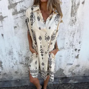 SILKE | Casual Loose-Fit Dress with Short Sleeves