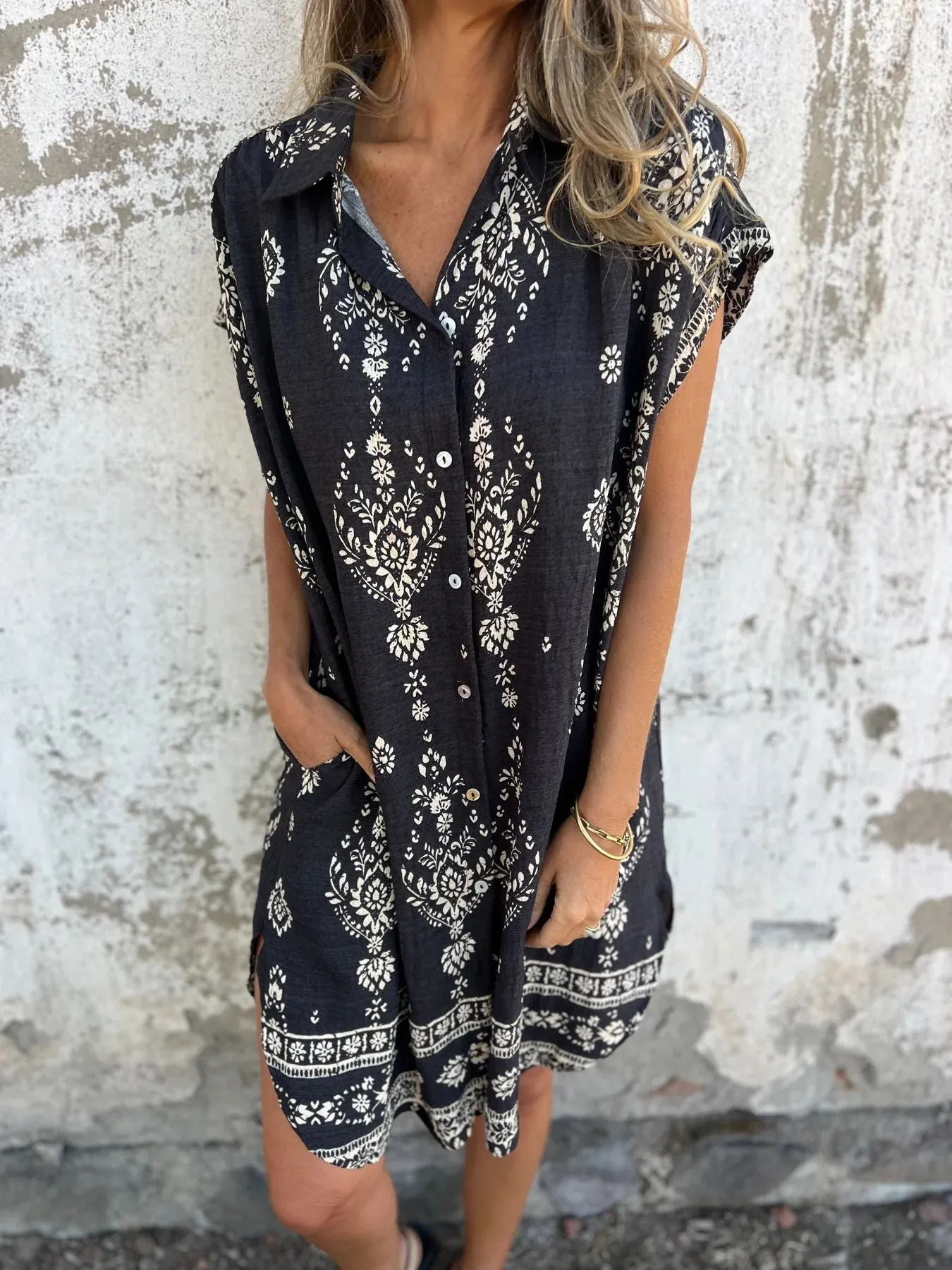 SILKE | Casual Loose-Fit Dress with Short Sleeves