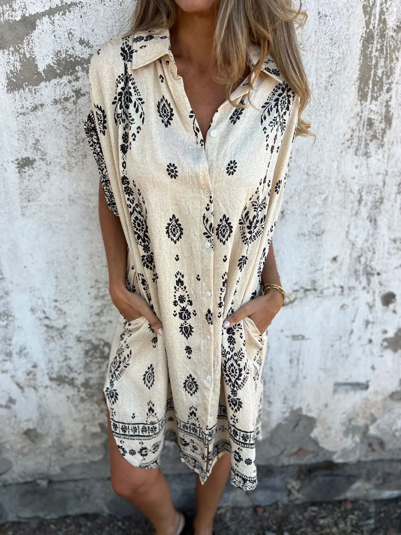SILKE | Casual Loose-Fit Dress with Short Sleeves