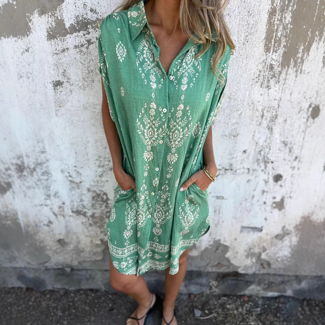 SILKE | Casual Loose-Fit Dress with Short Sleeves