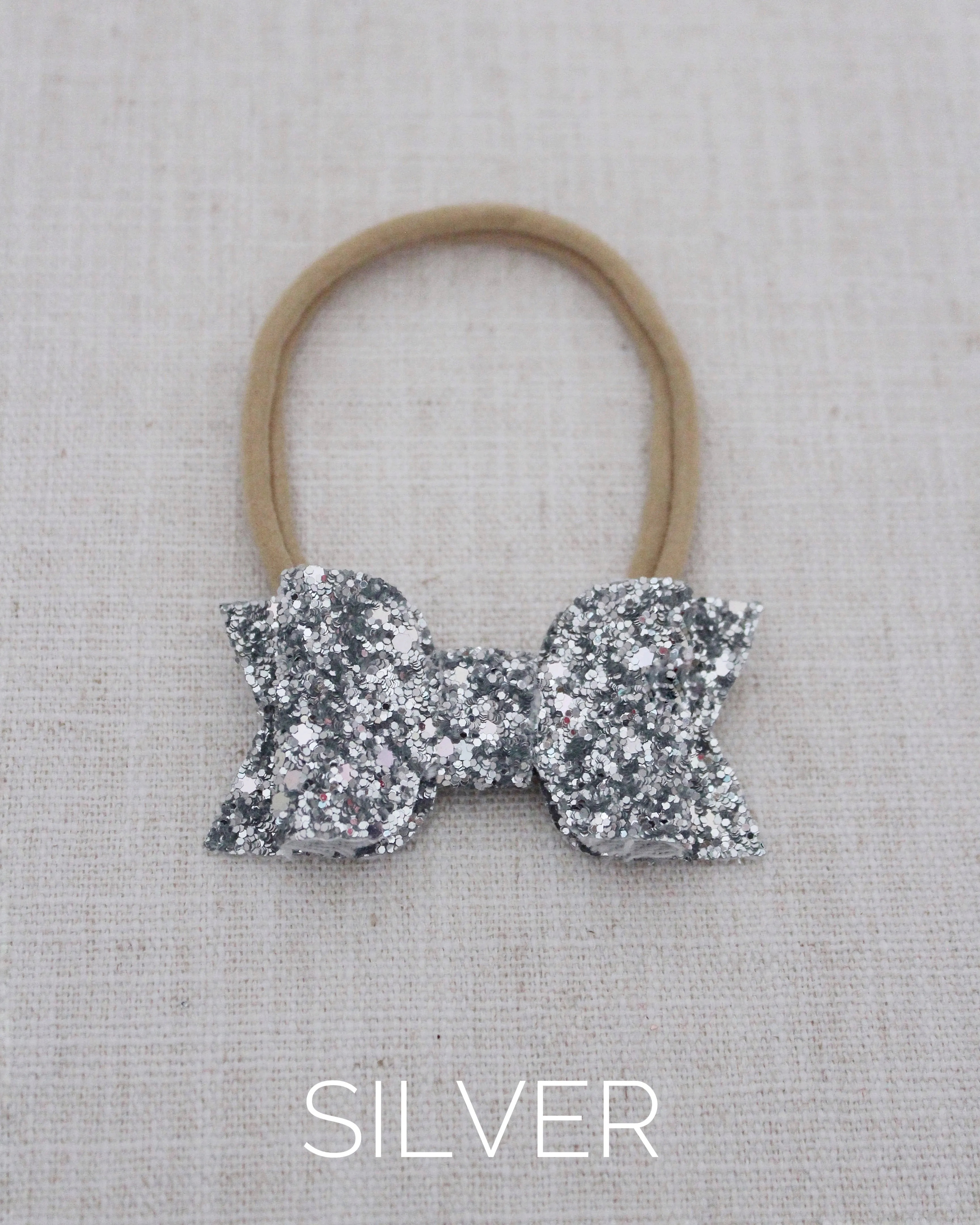Silver Rock Glitter Hair Clip or Shoe Clip