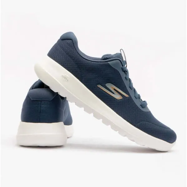 Skechers 216281/NVOR GO WALK MAX-MIDSHORE Mens Trainers Navy/Orange