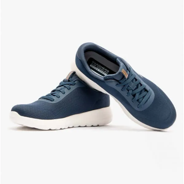 Skechers 216281/NVOR GO WALK MAX-MIDSHORE Mens Trainers Navy/Orange