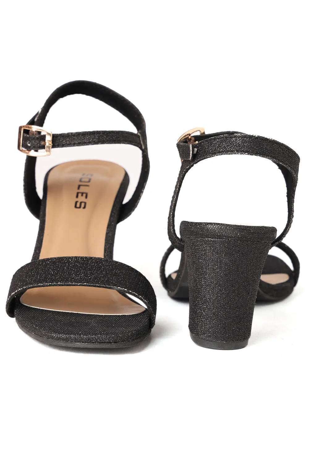 SOLES Women  Black Heels