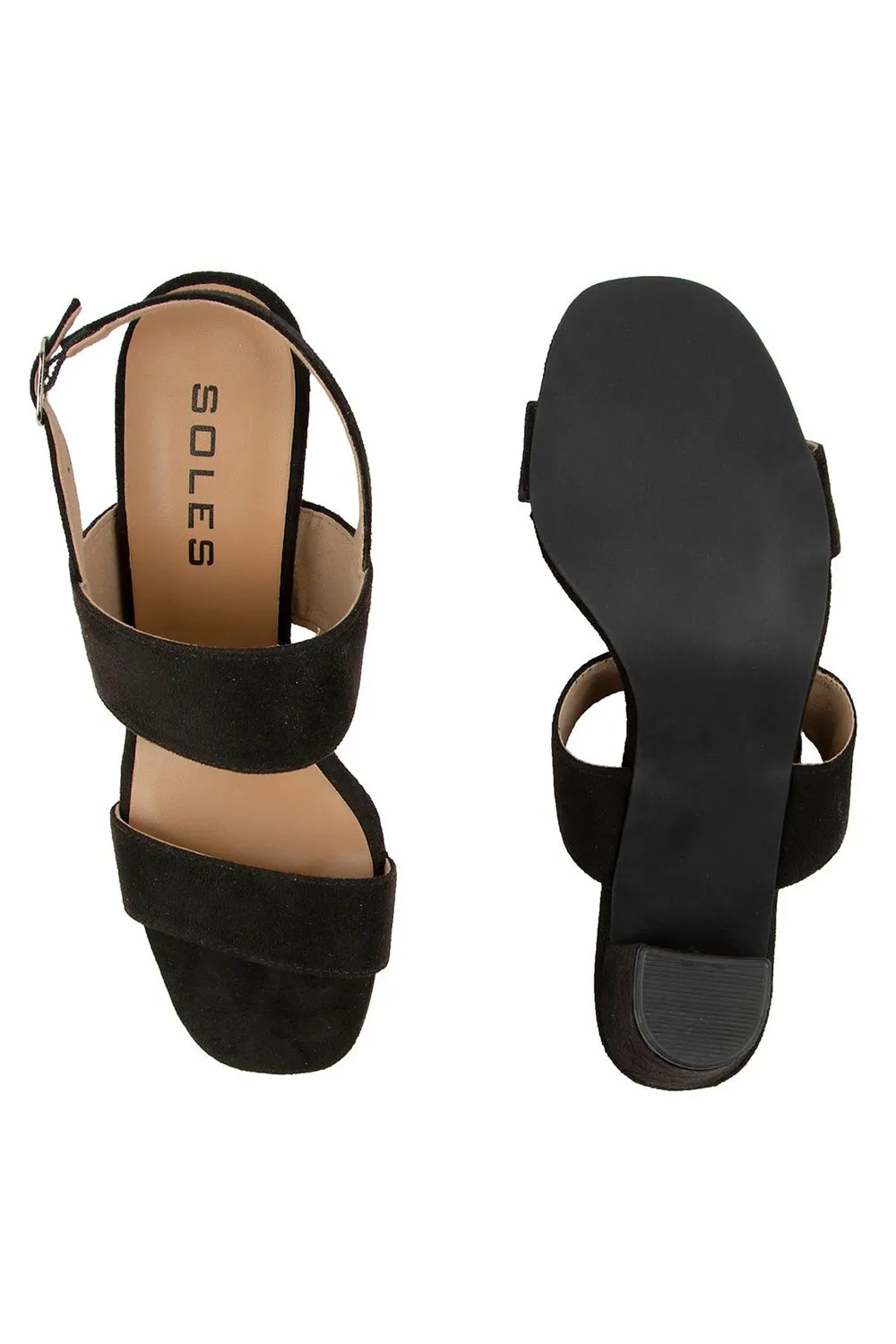 SOLES Women  Black Heels