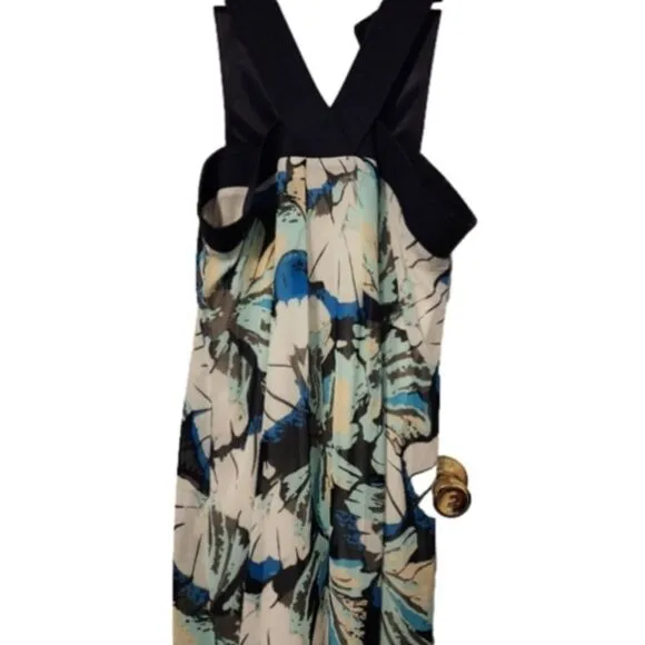 Stunning Cross‎ Tank Flowal Print Flowly Flattering Dress Med. NWT