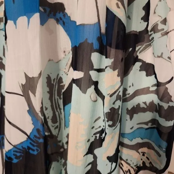 Stunning Cross‎ Tank Flowal Print Flowly Flattering Dress Med. NWT