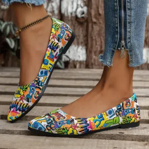 Stylish Pointed Toe Flat Ballerina Shoes