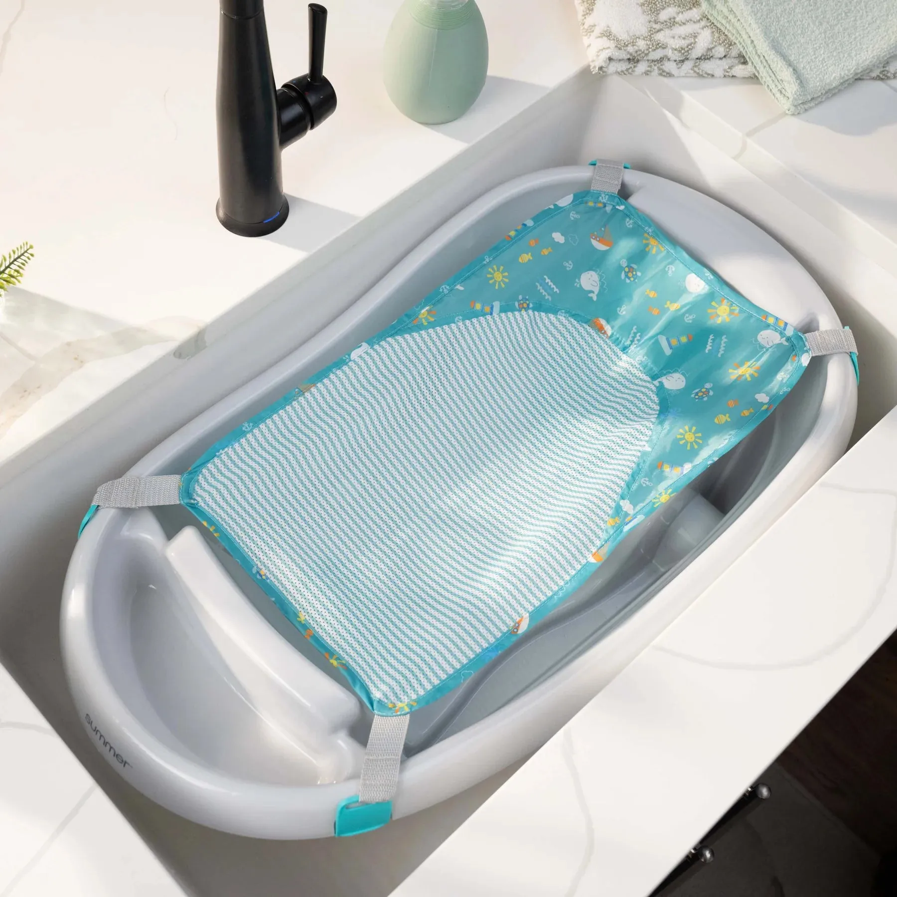 Summer by Ingenuity Comfy Clean Deluxe Tub - Grey