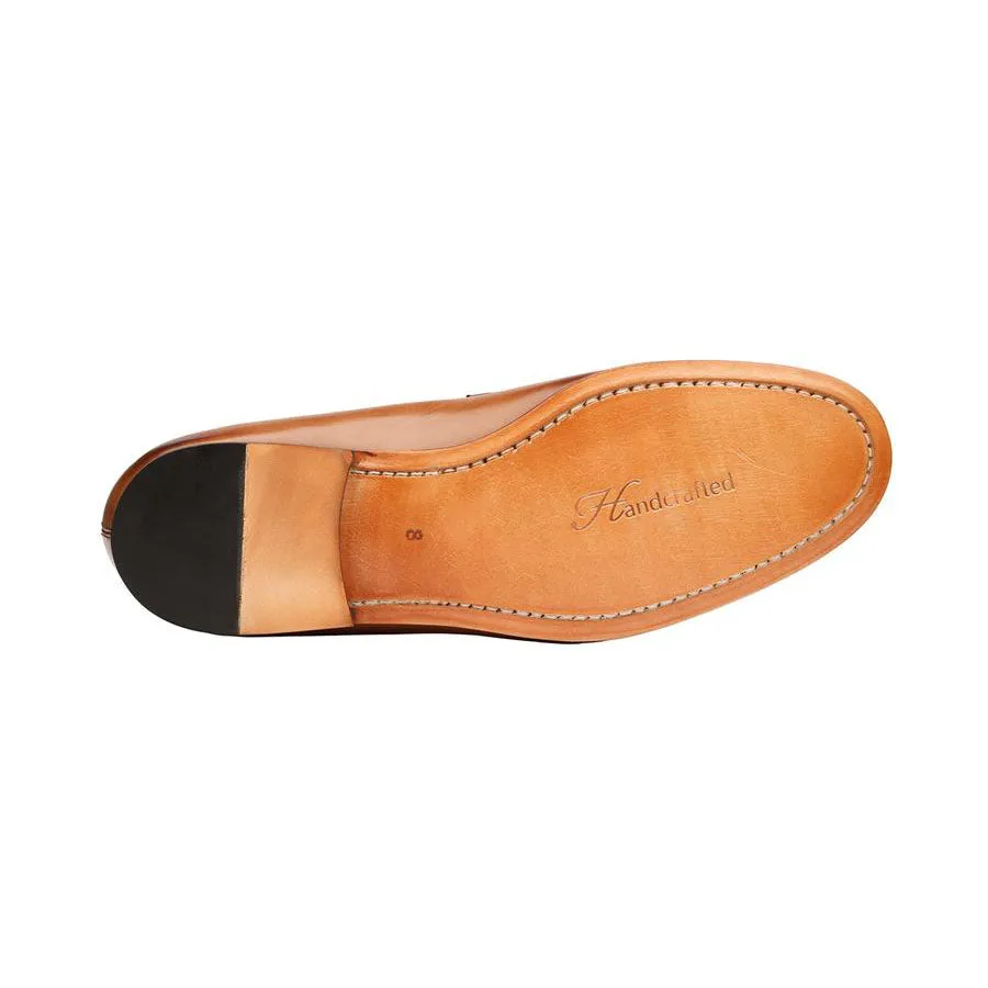 Tan Fringe Loafer