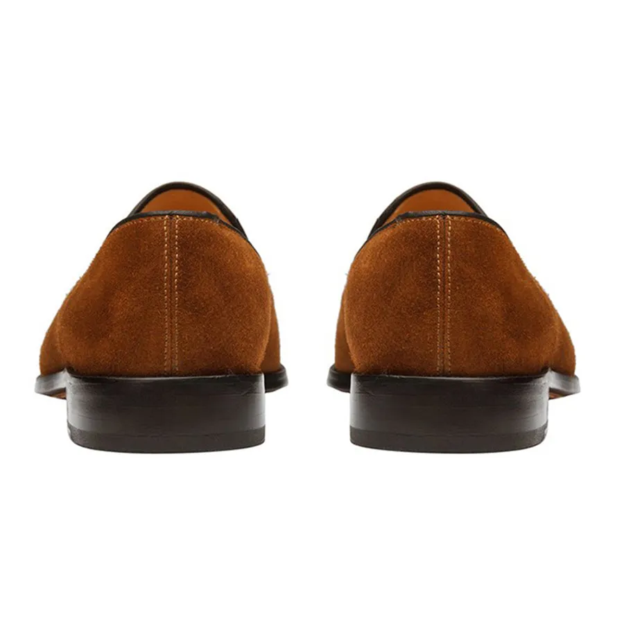 Tan Suede Tassel Loafer