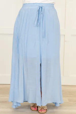 The Break Is Over Skirt, Misty Blue
