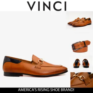 The Maratea Brown Leather shoe Bit Loafer Men Shoe