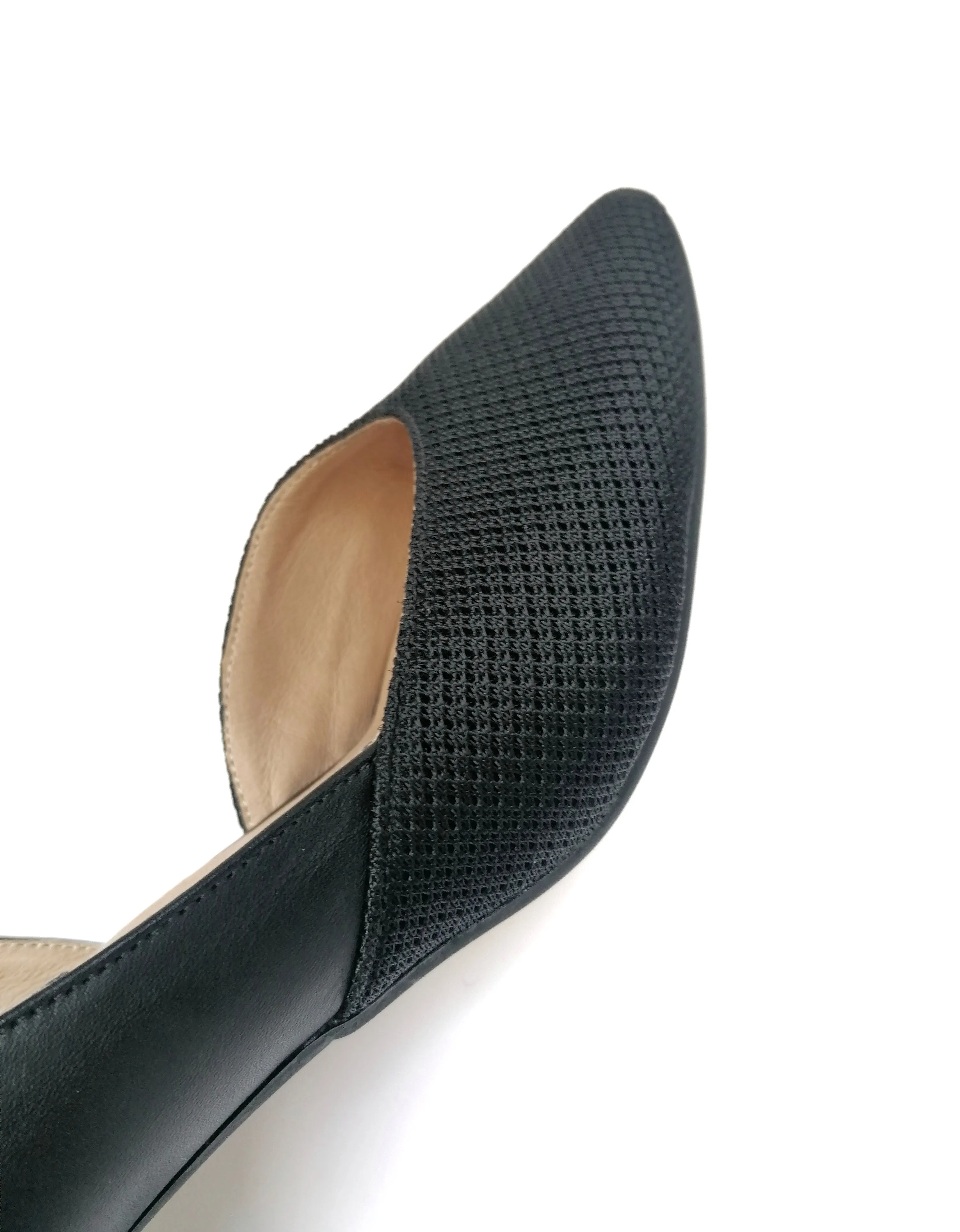 THE NEW - BLACK & BLACK MESH HEELS