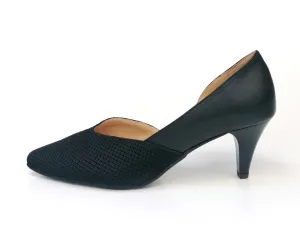 THE NEW - BLACK & BLACK MESH HEELS