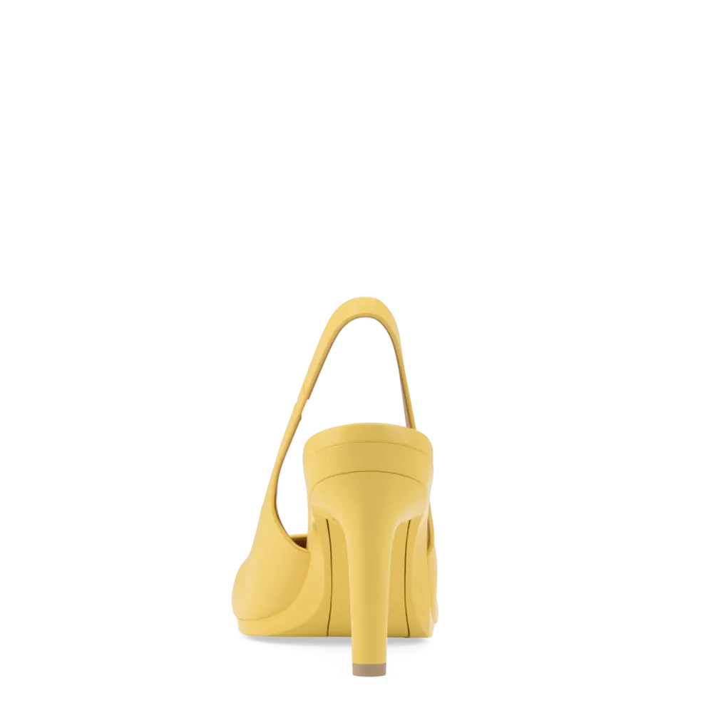 The Slingback - Limoncello Leather 4 Stiletto