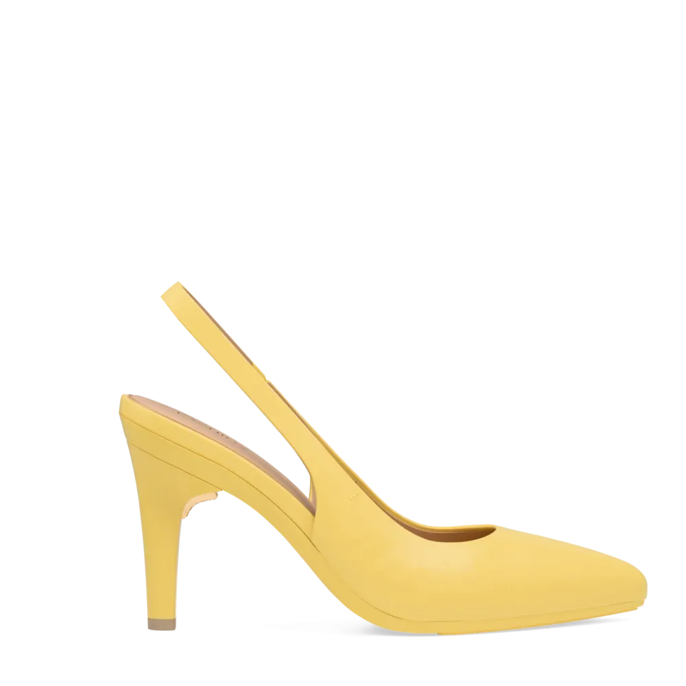 The Slingback - Limoncello Leather 4 Stiletto
