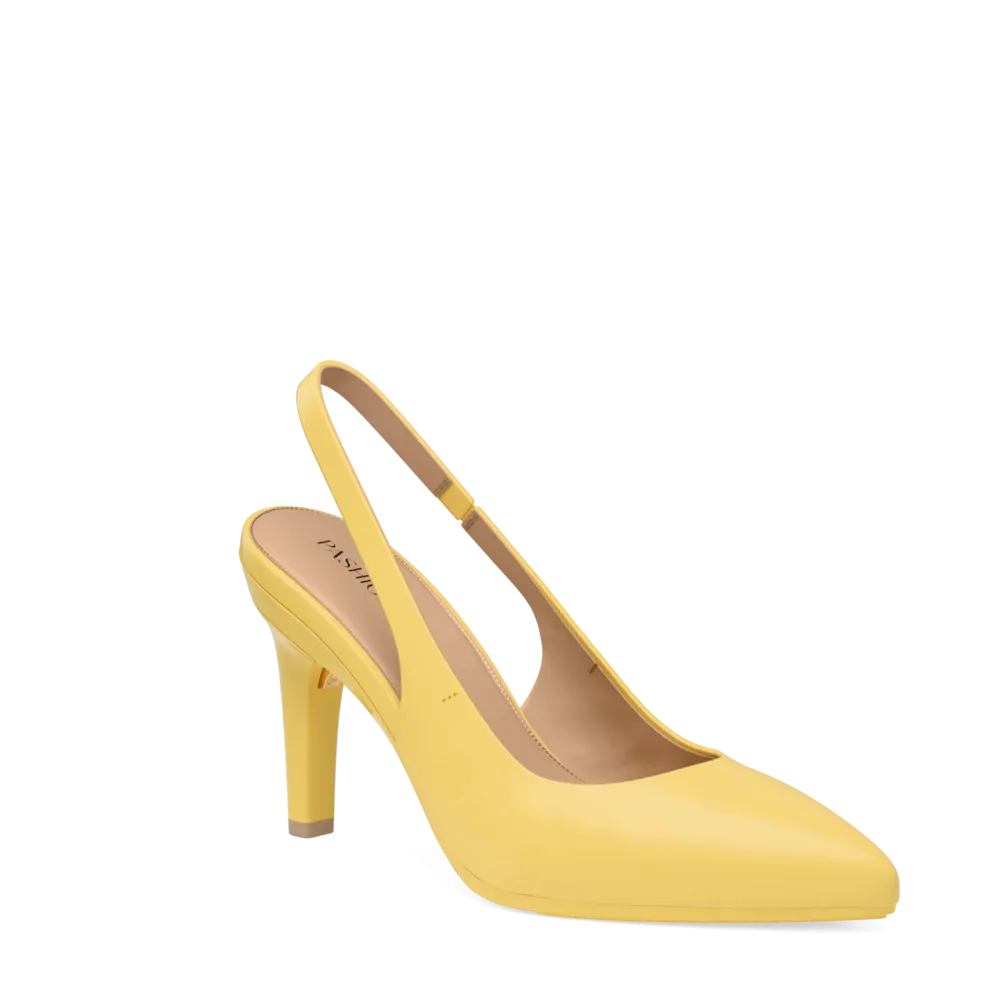 The Slingback - Limoncello Leather 4 Stiletto
