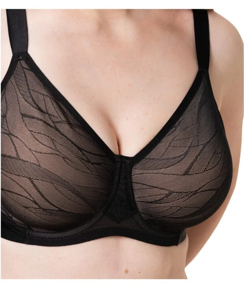 Triumph Airy Sensation Minimizer Bra - Black