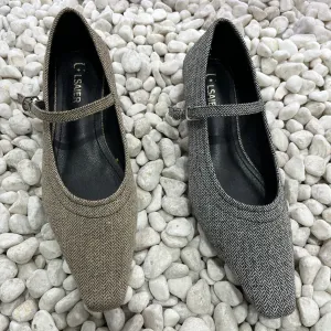 Tweed Charm Flats