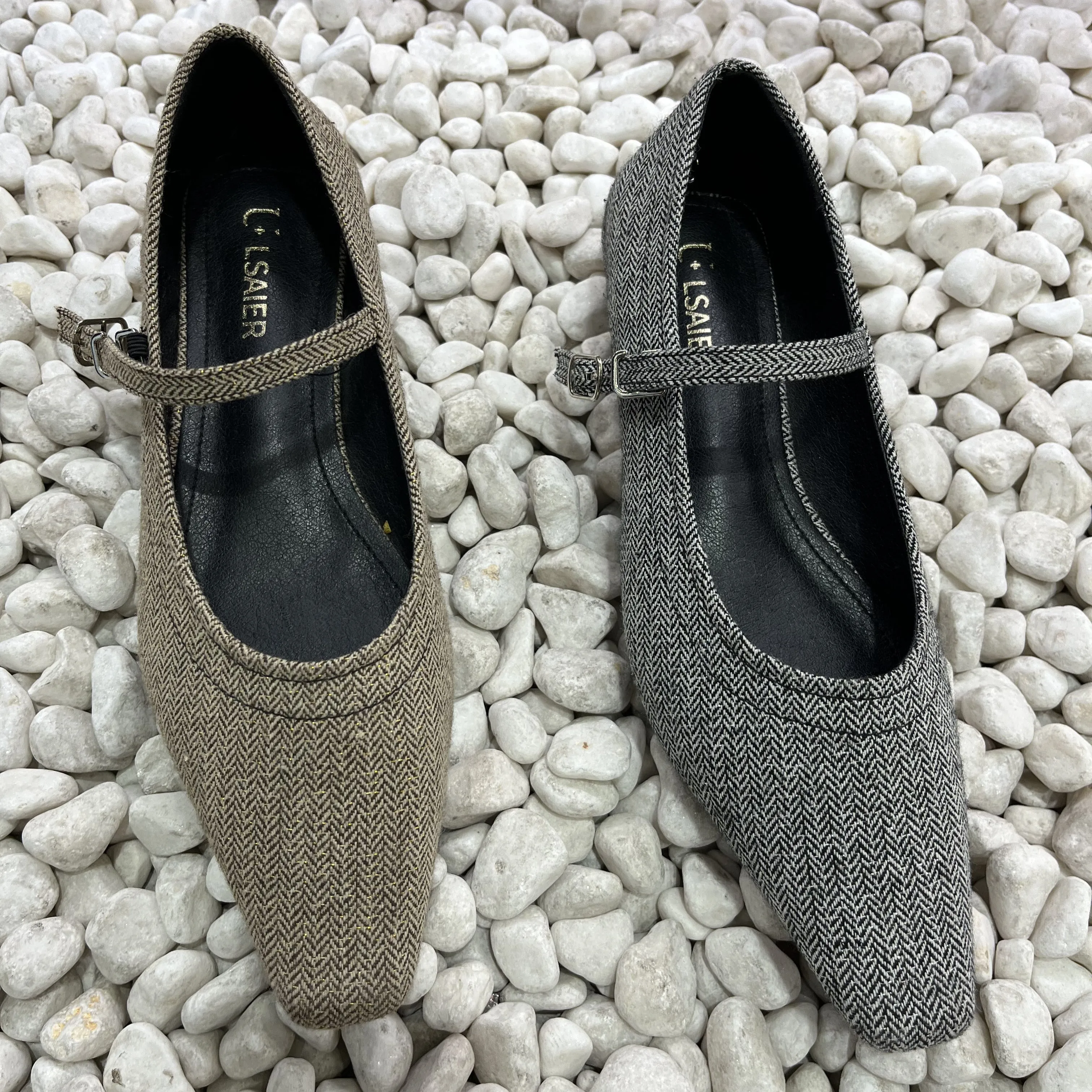 Tweed Charm Flats