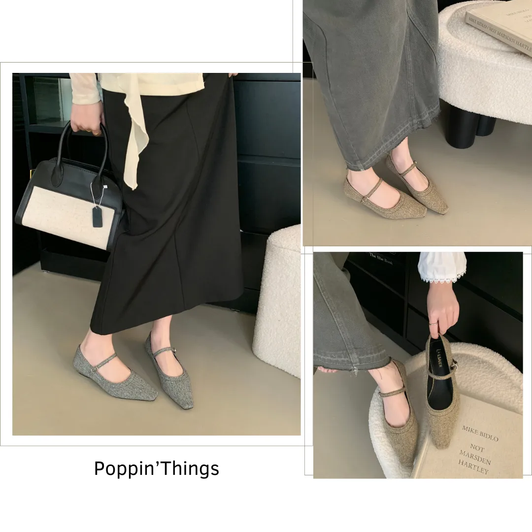 Tweed Charm Flats