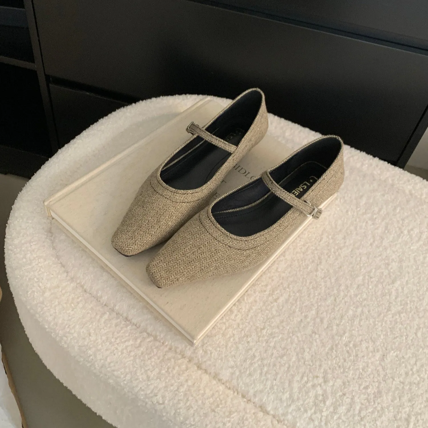 Tweed Charm Flats