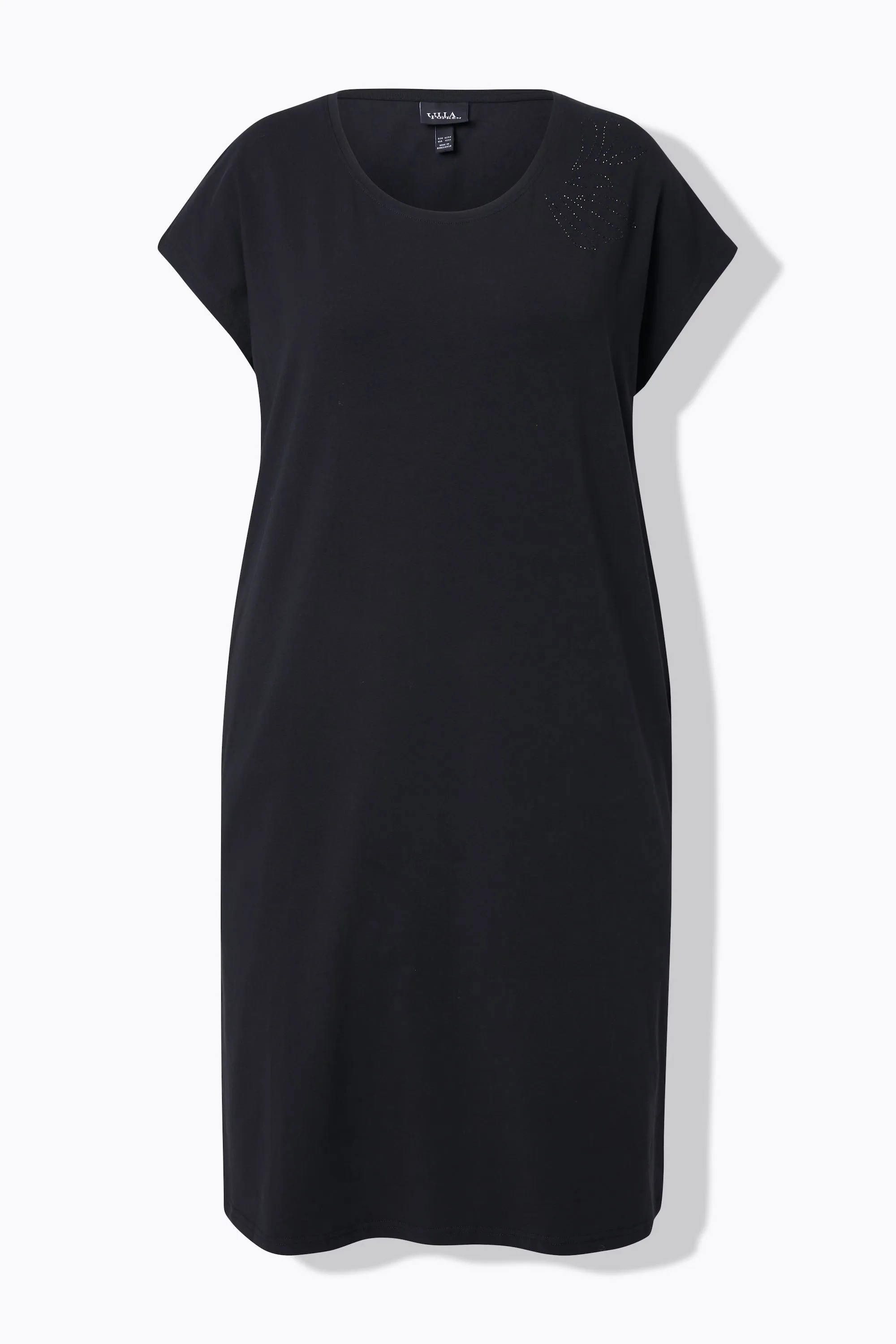 Ulla Popken Rhinestone Dress in Black
