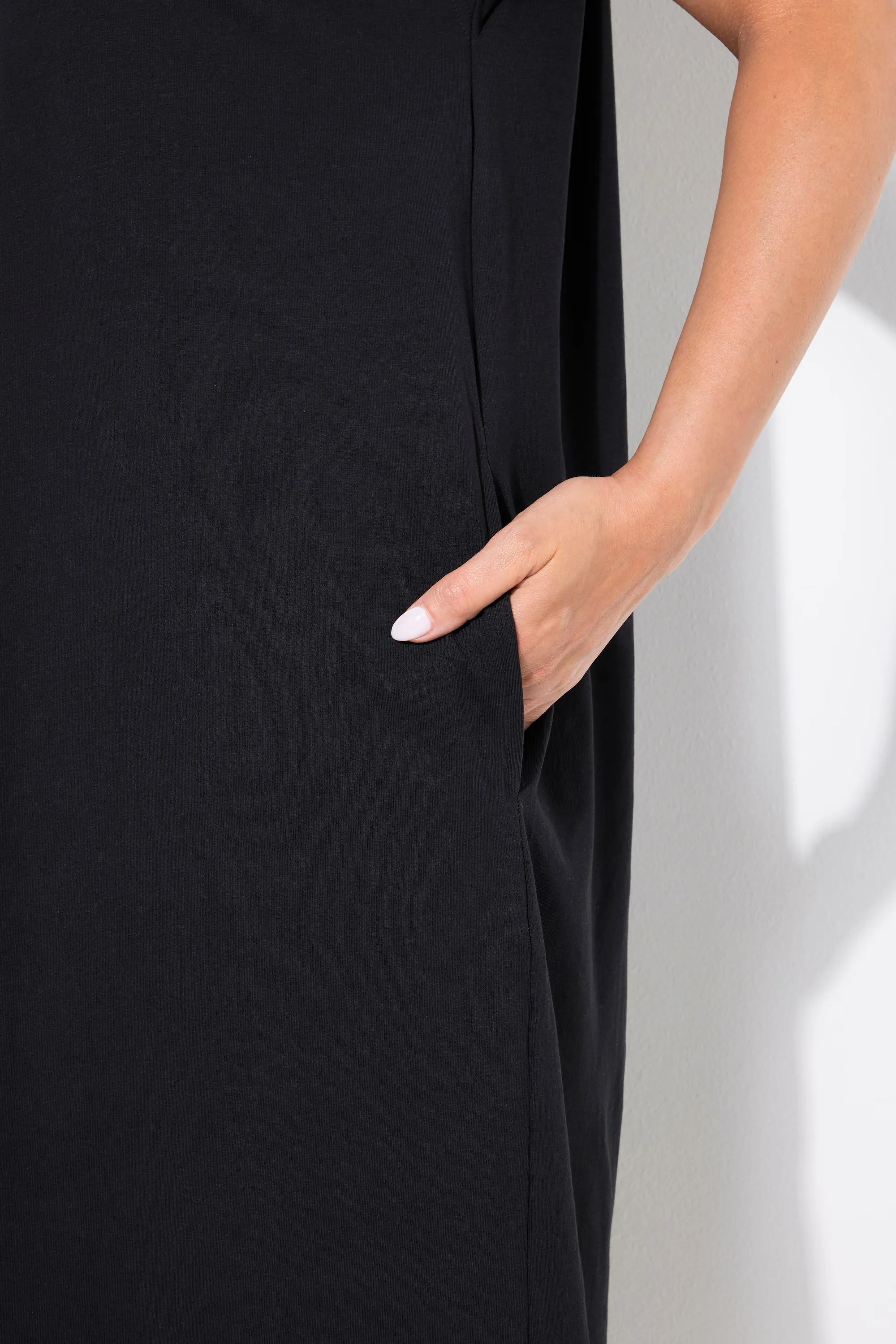 Ulla Popken Rhinestone Dress in Black