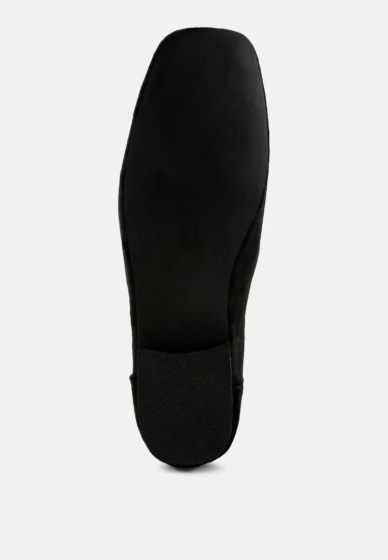 Velvet Bow Ballerinas By RAG