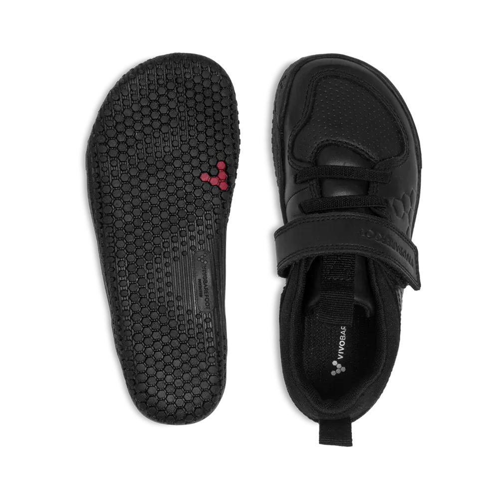 Vivobarefoot Primus Ludo School Juniors Obsidian